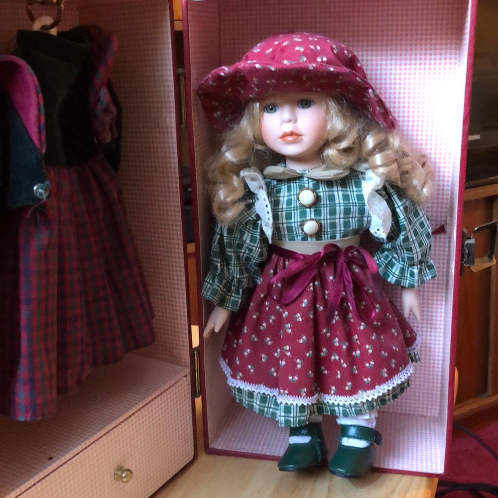 Rebecca vintage porcelain doll by Elby